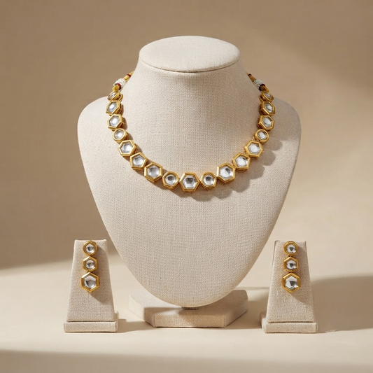 Polki Statement Necklace Set