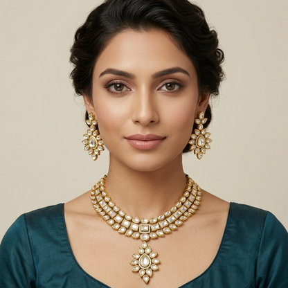 Royal Kundan Necklace Set