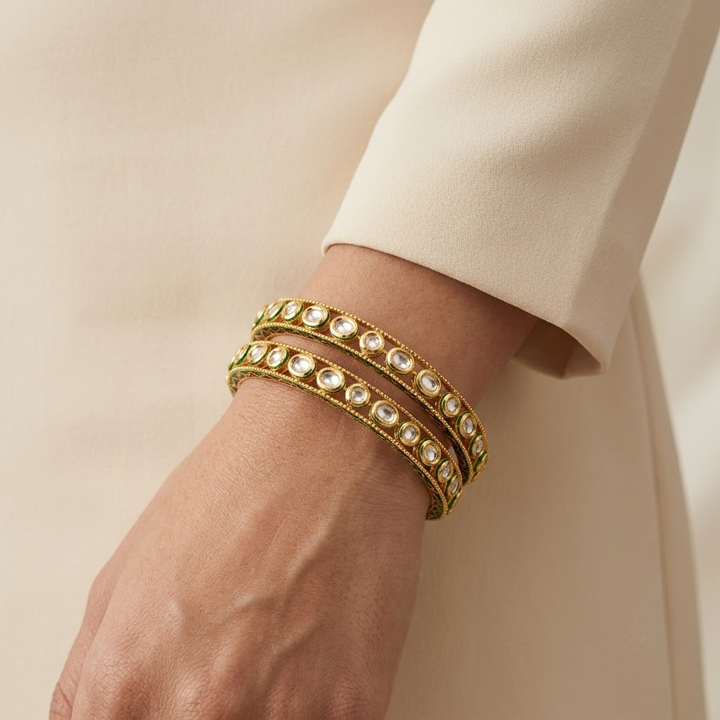 Heritage Kundan Bangles