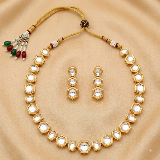 Polki Statement Necklace Set